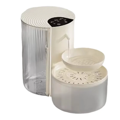 ABJI-3L Wireless Pet Water Fountain Rechargeable Dump Water Feeder Timed Smart No Filter Required