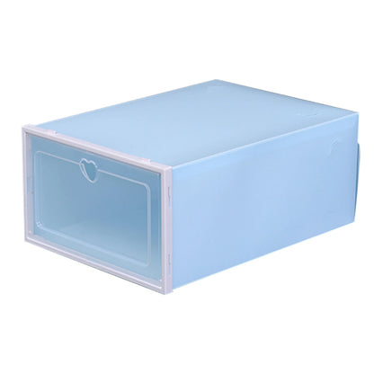 20Pcs Foldable Shoe Storage Boxes with Lids Transparent Stackable Containers Drawer Style PP Plastic Shoe Organizers
