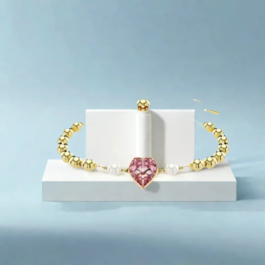 2025 Fashionable Party Accessories: Heart - Design Diamond - Inlaid Necklace, Bracelet and Earrings Set for Ladies