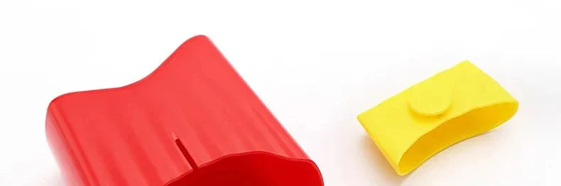 Portable Plastic French Fries Cup Snack Organizer Food Grade PP Salad Cup Square Salad Bowl