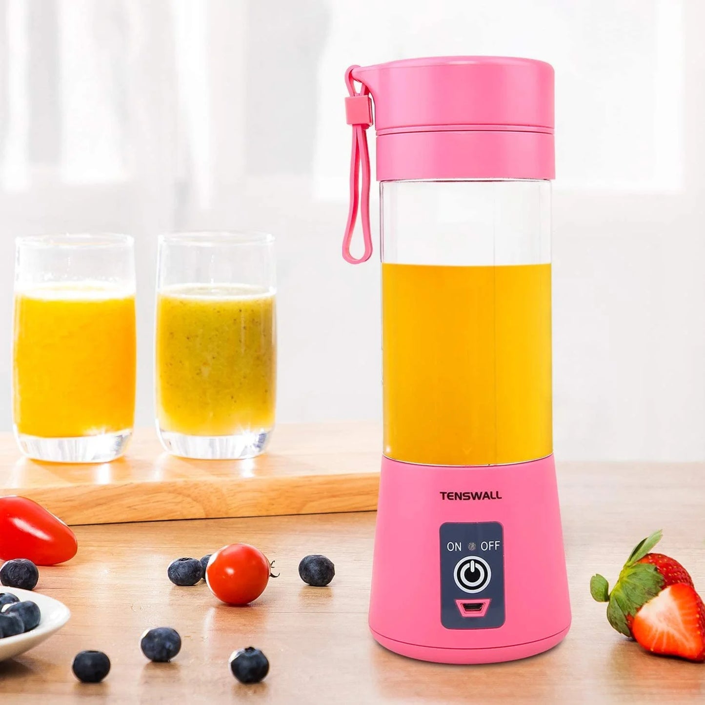 Electric Mini Juice Shake Blender Portable Mini Whirlwind Juice Cup Charging Mini Edition Fruit Juice Machine 6 Blades