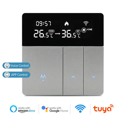 WIFI Smart Thermostat with LCD Display Smart Heating Thermostat APP & Voice Control Indoor Constant Temperature Controller