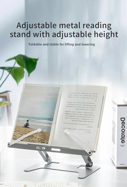 Laptop Holder Reading Stand Book Holder Multifunction Extendable Adjustable Reading Mobile Phones Office Study Desk Assessories