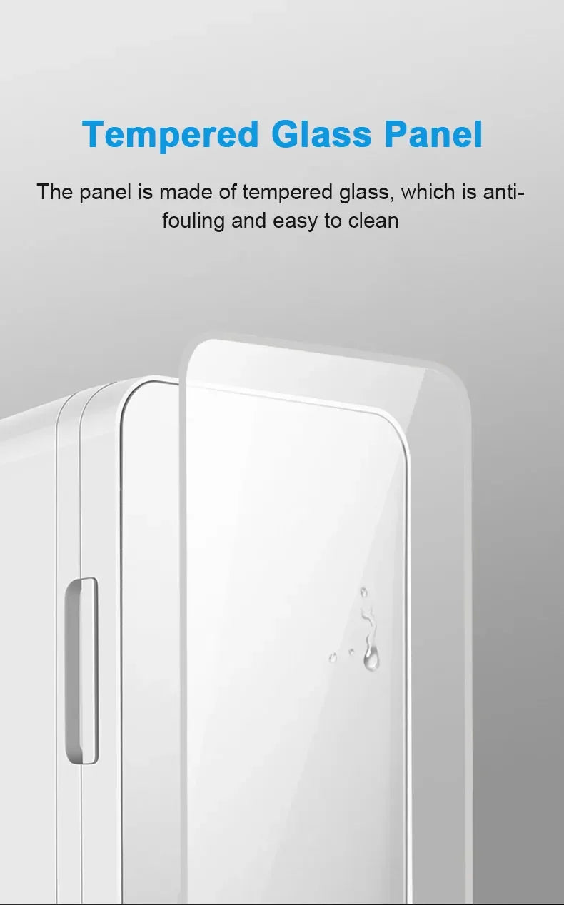 6L Mini Car Refrigerator 12V DC 220V AC Electric Portable Beauty Cooler Warmer Car Mini Fridge Ice Box for Home Camping Travel