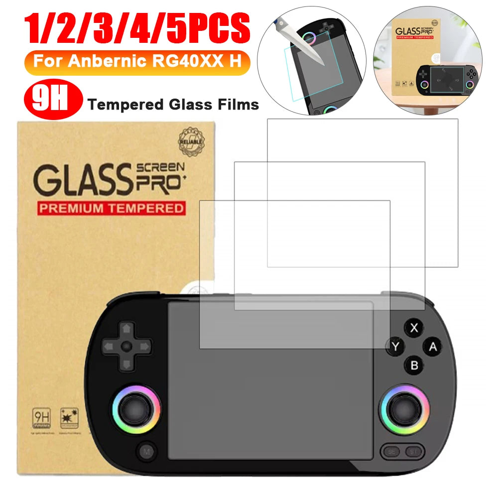 For Anbernic RG40XXH Console Temper Glass Screen Protector Film High Definition RG40XX H Screen Protectors Films Accessories