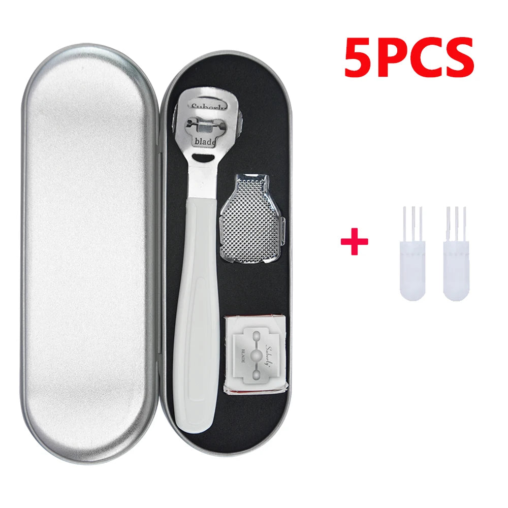 3/5Pcs Stainless Steel Pedicure Knife Set, Dead Skin Callus Removal, Foot Skin Scraper, Sole Planer, Exfoliating Pedicure Knife, Pedicure Tool