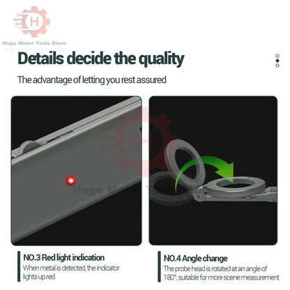 Metal Detector DM3004A Waterproof Handheld Alarm High Sensitivity Metal Scanner Security Checker Pinpointer Metal Detect Tool