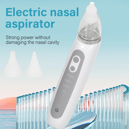 New Electric Nasal Aspirator Baby Nose Sucker Snot Booger Mucus Remover for Toddler Infant Newborn Kid Nose Cleaner with Music