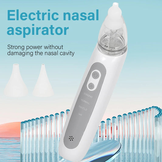 New Electric Nasal Aspirator Baby Nose Sucker Snot Booger Mucus Remover for Toddler Infant Newborn Kid Nose Cleaner with Music