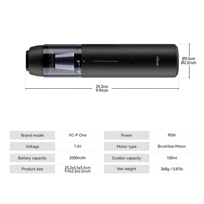 ABIRDAY Cordless Handheld Vacuum Cleaner for Laptop & Car,Portable & Multifunctional,USB Rechargeable,Strong Suction,Brushless