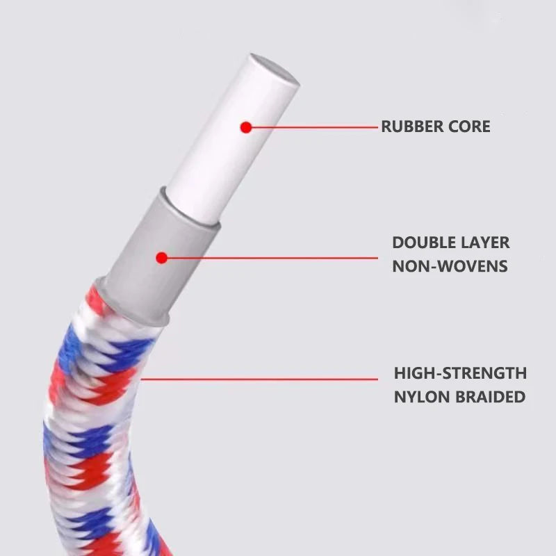 Long Jump Rope Double Dutch Jump Ropes Skipping Rope for GameSkipping Multiplayer Group School, Company,Fun Games,Agility Play