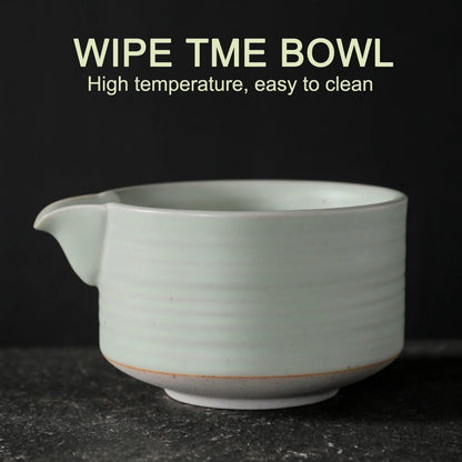 Japanese Matcha Whisk Stand Reusable Matcha Making with Ceramic Matcha Bowl Matcha Whisk Holder Tea Accessories Teaware