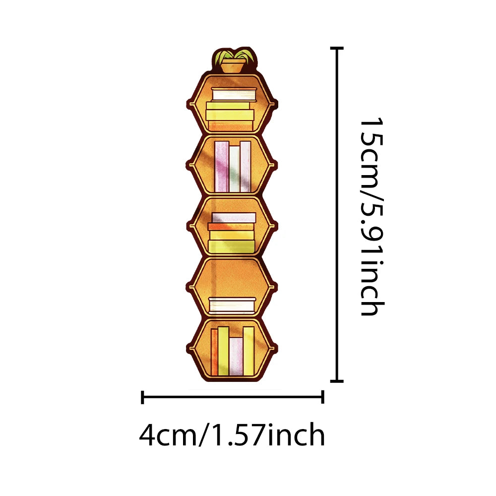 30pcs Creative Bookshelves Bookmarks Decoration Cards Reading Pages Books Labeled Aesthetic Bookmarks School Stationary Supplies