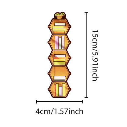 30pcs Creative Bookshelves Bookmarks Decoration Cards Reading Pages Books Labeled Aesthetic Bookmarks School Stationary Supplies