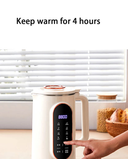 Fully Automatic Multifunctional Nut Milk Blender - Large Capacity 1500ml, Suitable For Making Nut Milk, Juice, Soy Milk For Home