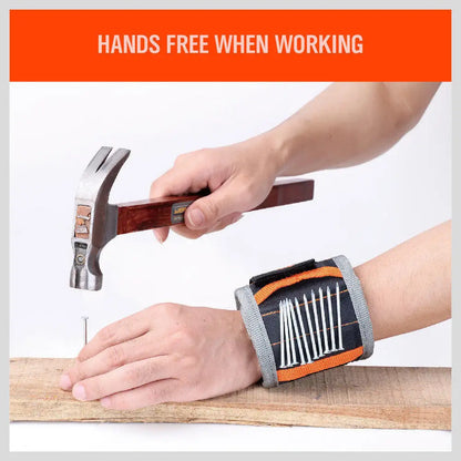Magnetic Wristband with Strong Magnets Holds Screws Nails Drill Bit Organizer Storage Belt Tool Storage Wrist