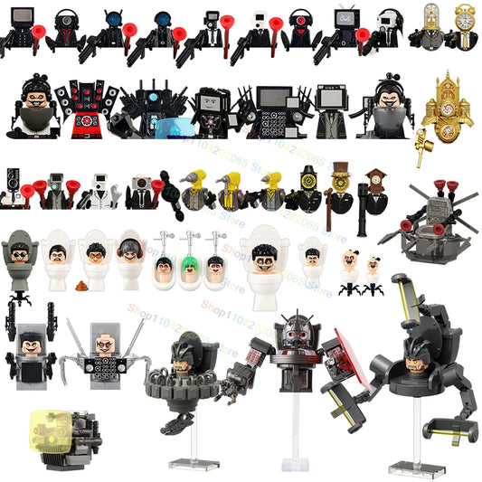 Hot Game Building Blocks Skibidi Toilet Accessories TV Monitor Cameraman Speakman Figures Toys KDL829 KDL826 KDL828
