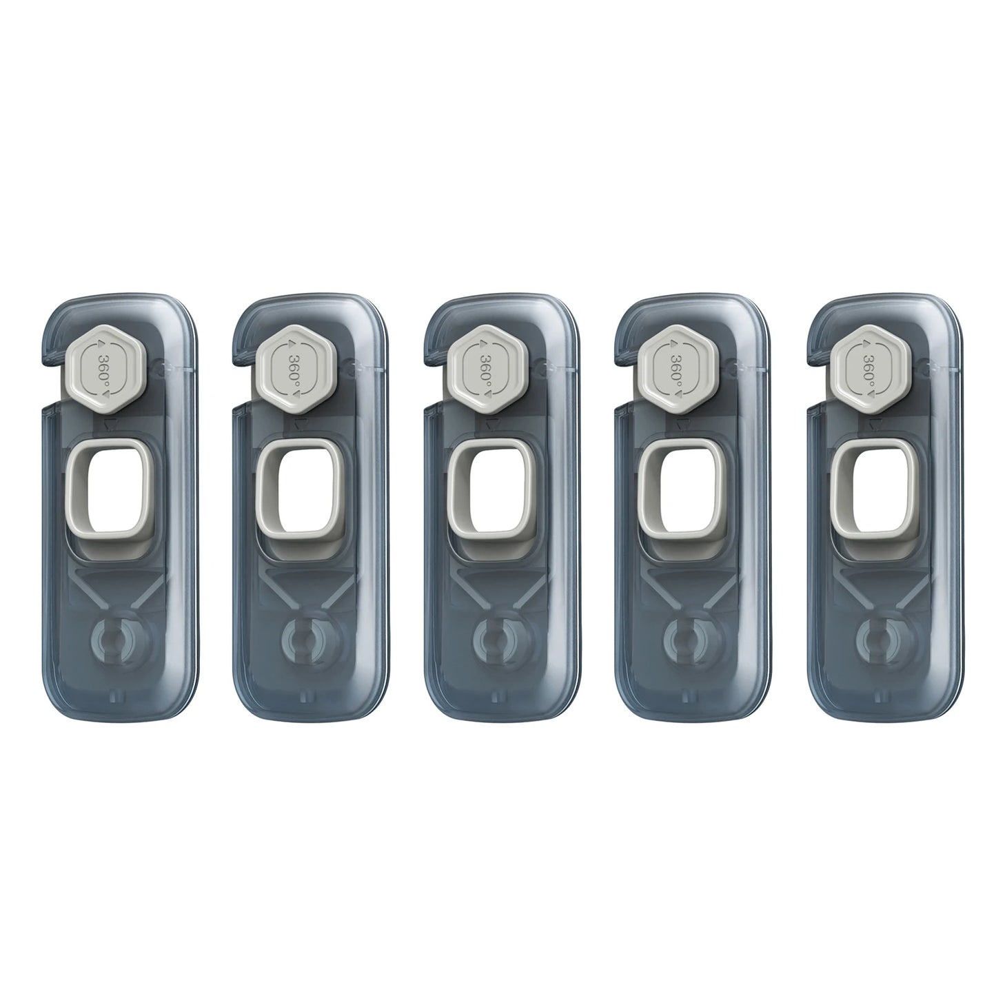 5pcs Home Refrigerator Lock Self-Adhesive Fridge Freezer Door Catch Lock Toddler Kids Child Cabinet Safety Lock Baby Safety Lock