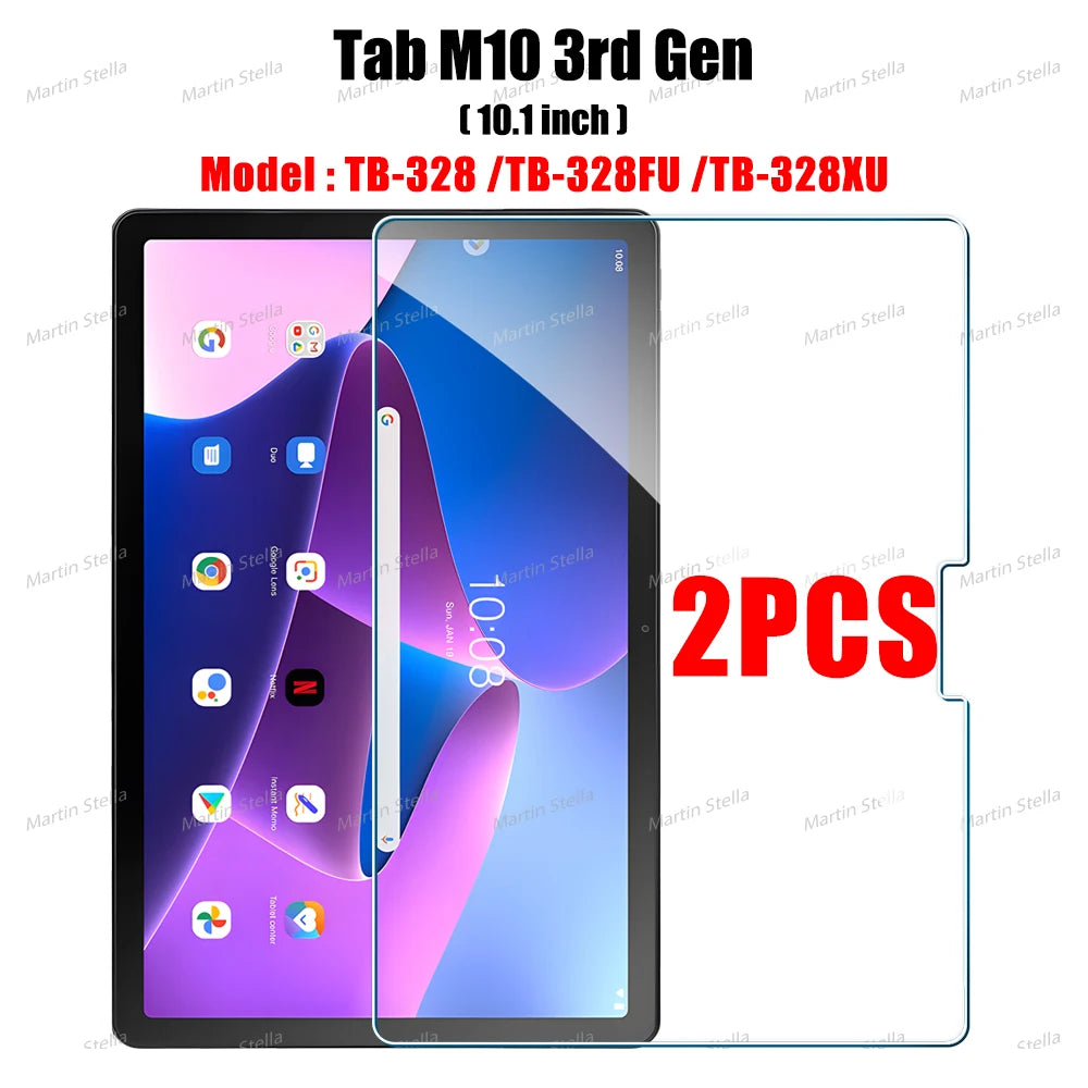 2PCS Screen Protector Tempered Glass for Lenovo Tab M10 Plus 3rd 2nd 1st Gen M11 P11 Pro Tablet Lenovo Film