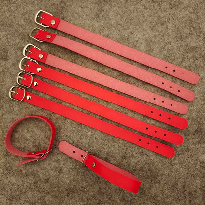 5pcs/Lot Travel Accessories PU Leather Luggage Tag Strap