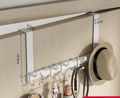 Door Rear Hook Without Hole Drilling Can Be Detached Door Back Coat Rack Bedroom Door Bag Clothes Storage Storage Clothes Hook
