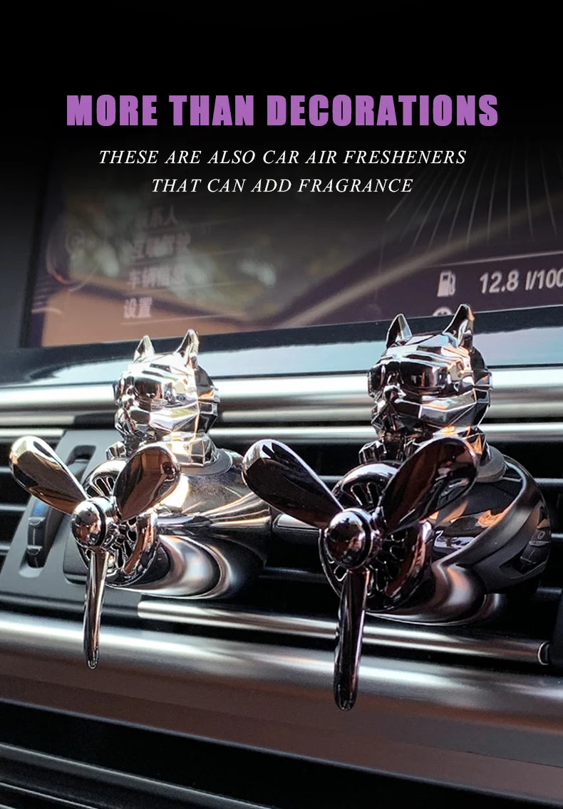 DIY perfume odorless ornaments airplane pilot bulldog car air fresheners decorations accessories aroma vent fragrance diffuser
