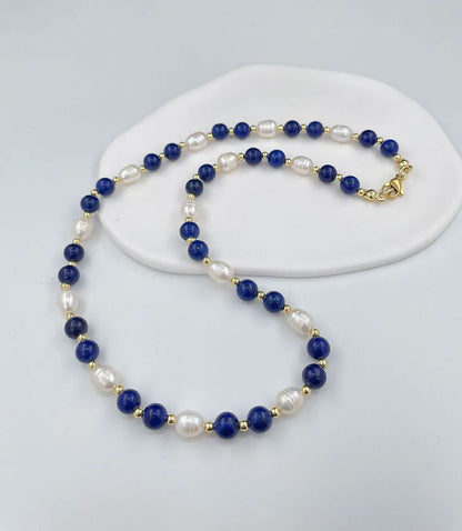 Unique design Pearl women's handmade pink colorful irregular gravel face necklace popular gift banquet party trendy charm.