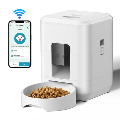 2L Pet Feeder Timing Smart Automatic Dog Pet Feeder For Cats Dog Button WIFI APP Intelligent Dry Food Dispenser Dog Bowl
