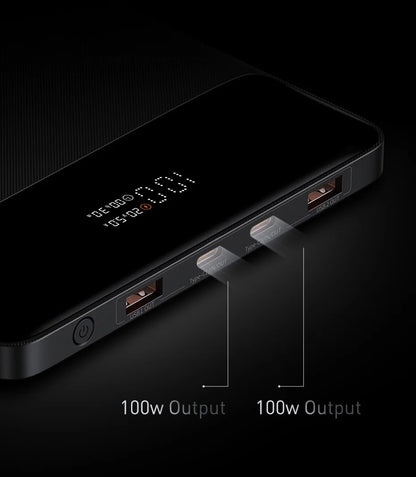 Baseus 100W Power Bank 20000mAh Type C PD Fast Charging Powerbank Portable External Battery USB Quick Charge For Macbook Laptop