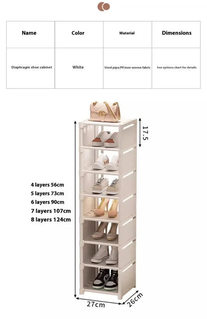 Shoe Organizers For Closet Shoe Storage Boxs Stackable Multilayer Shoes Rack Space Saving For Entryway Large Sturdy Stackable
