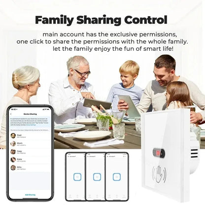 WiFi Infrared Sensor Wall Smart Switch Non-Contact Power Turn On The Light Power On Off Lamp With eWelik Salute Alexa Alice