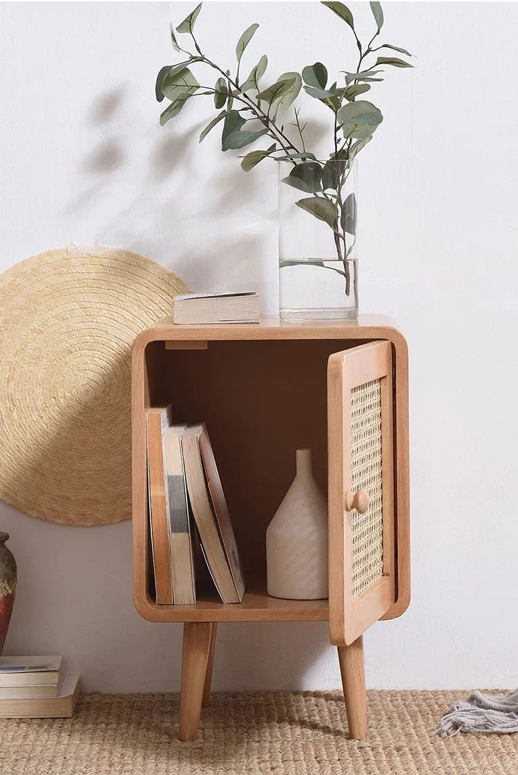 Bedroom Rattan Nightstands Modern Storage Box Organizers Small Space Nightstands Rustic Center Moveis Para Casa Room Decoration