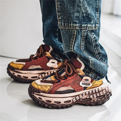 Casual Sneaker Men's Sneakers Loafers Wear-resistant Non-Slip Fashion Sports and Leisure Shoes for Men Outdoor Thick Bottom