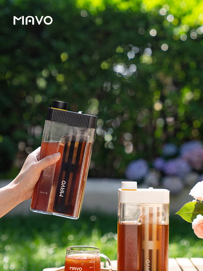 MAVO Manual Cold Brewer 800ml Ice Coffee Maker Cold Brew Coffee Pot Iced Coffee Brewer Coffee brewing kit Cold brew coffee maker