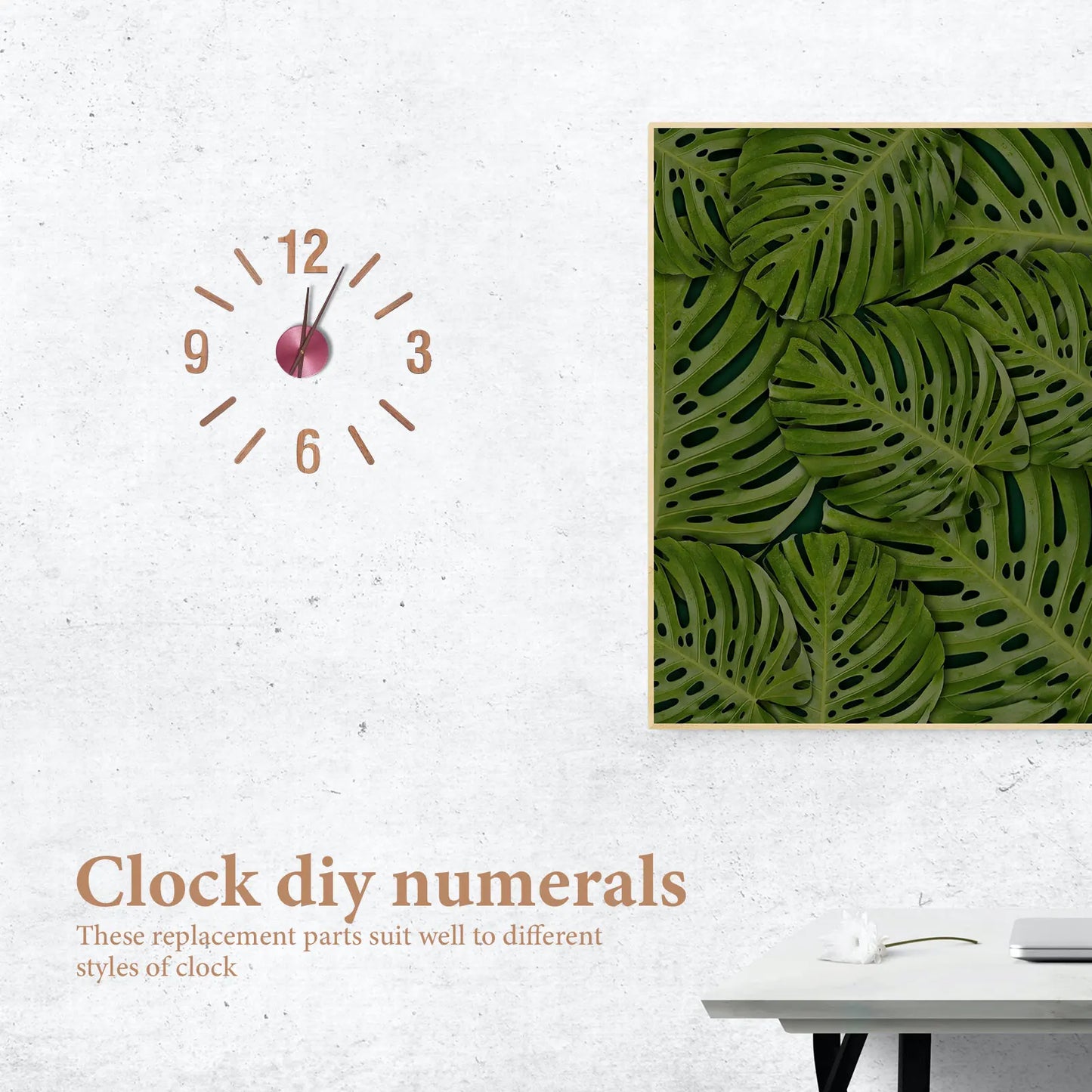 1 Set of Wall Clock DIY Numerals Clock Numerals Kit Replacement Clock Numerals Clock Numbers