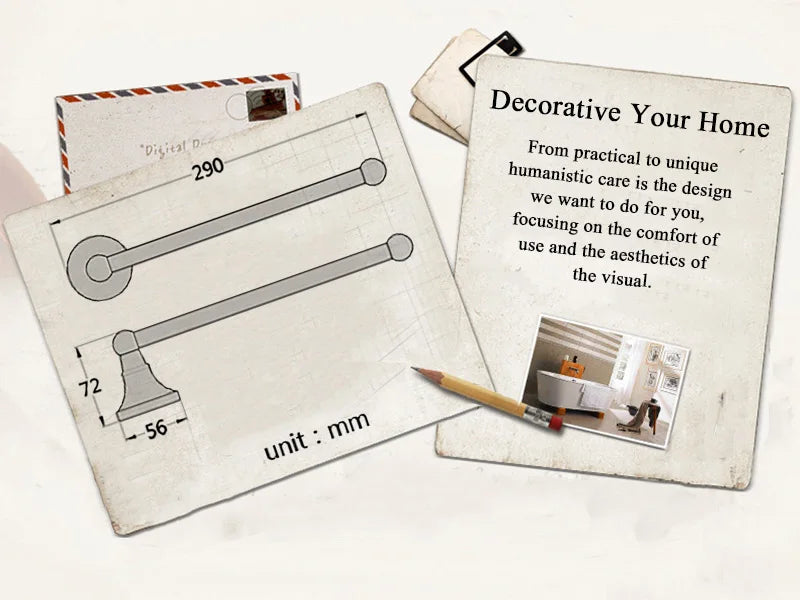 Bathroom Accessories Antique Brass Wall Mounted Toilet Paper Holder Towel Ring Robe Coat Hook Bathroom Hardware