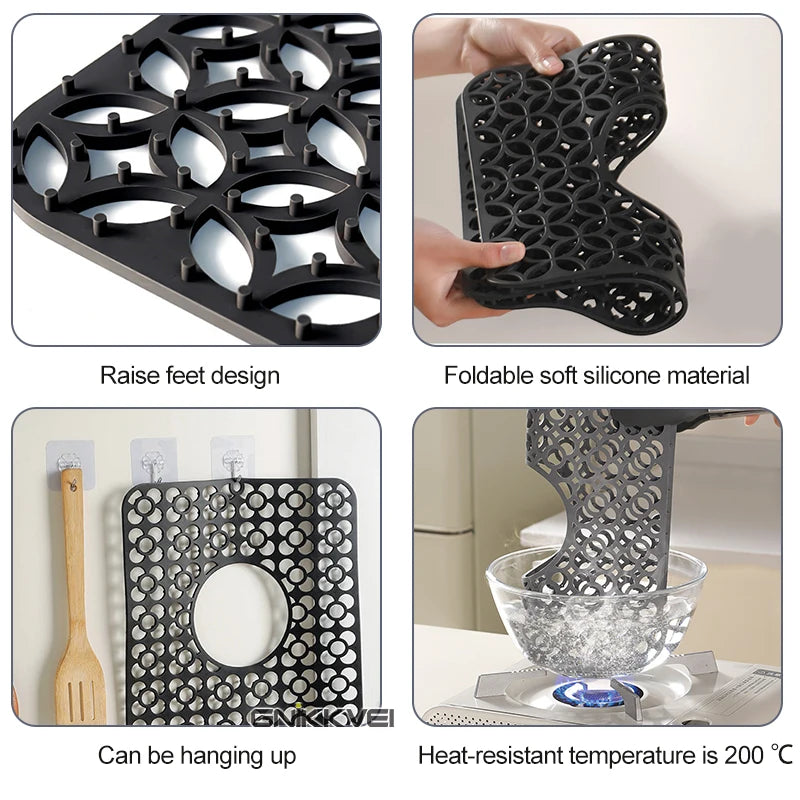 Sink Protectors for Kitchen Sink, Kitchen Sink Mats Silicone Sink Protector, Sink Mat Grid for Kitchen Bottom of Farmhouse