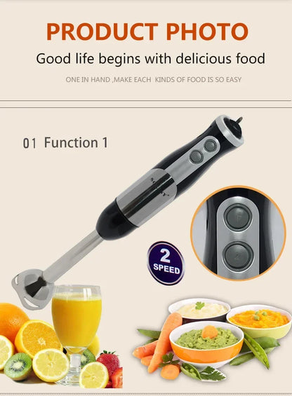 Houselin Immersion Blender Handheld Hand Blender 700W, Blender with Chopper for Baby Food and Smoothies