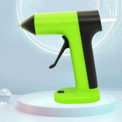 Small Cordless Hot Glues Guns Rechargeable with 2000mAh Battery Quick Heating 5 Minutes Auto Shut Off and Copper Nozzle