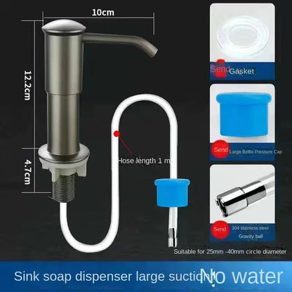 Kitchen sink soap dispenser soap dispenser extension tube detergent detergent presser Dish basin pressure extractor