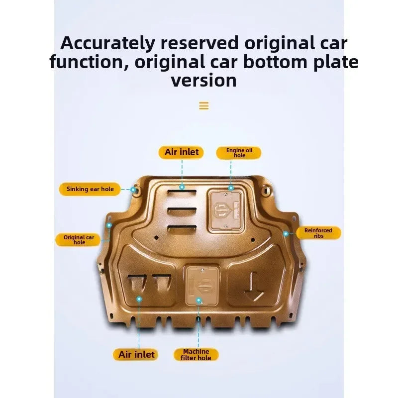 Vehicle - Specific Splash - Proof Durable Sturdy Engine Undercover And Lower Mudguard For Volkswagen TAVENDOR 2019-2024