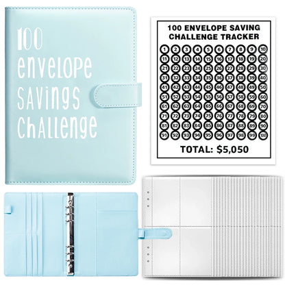 100 Envelope Cash Savings Challenge, Saving Challenge Envelop Book, Budget Envelope Financial Assistant, A5 Size Cash Binder