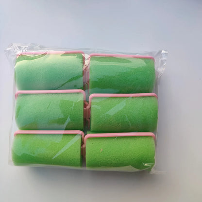 6-14Pcs/Lot Sponge Hair Rollers Foam Hair Roller Sleeping Hair Curlers Flexible Styling Curlers Sponge Curlers Random Color 2025