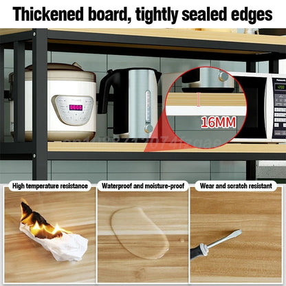 Kitchen  Islands Shelf  Storage Rack Home Organizer Cabinet Furniture With Non-slip Feet For Kitchens Complete Cabinets