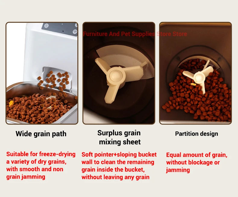 4.5L Smart pet feeder automatic cat feeder dog slow feeder timed and quantified automatic cat food dispenser cat and dog bowl