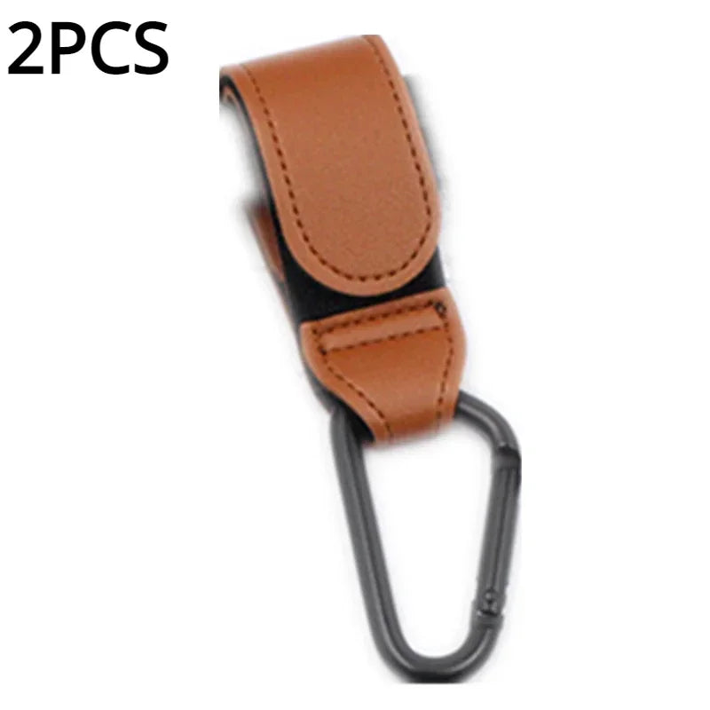 Leather Baby Bag Stroller Hook Pram Rotate 1/2pcs 360 Degree Rotatable Cart Organizer Pram Hook Stroller Accessories