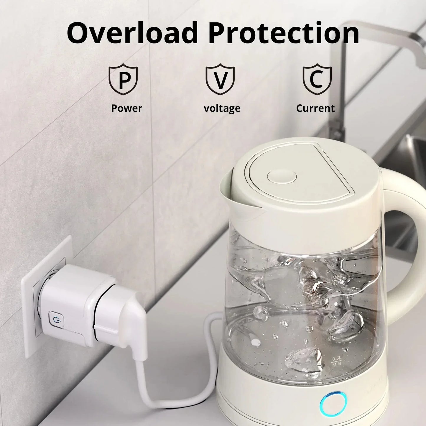 16A/20A Charging Head Mobile Phone Charger Adapter Portable EU Plug WiFi Smart Plug With Power Monitoring Timing Function