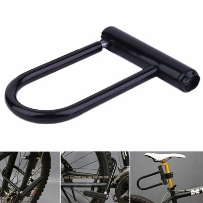 Bike U-Lock Heavy Duty Bicycle Locks with Bracket Anti Theft Secure Locks for Electric Scooter Mountain Bikes Road Cycling Doors