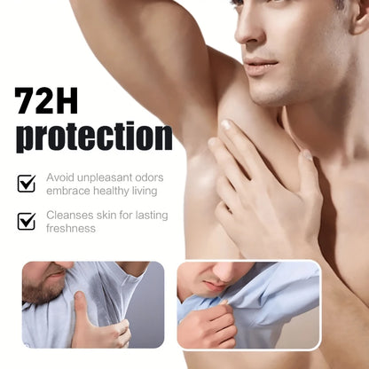 Men's Deodorizer Stick with 72 Hour Odor Control Removing Odor Increasing Favorability Refreshing Aroma Skincare Products