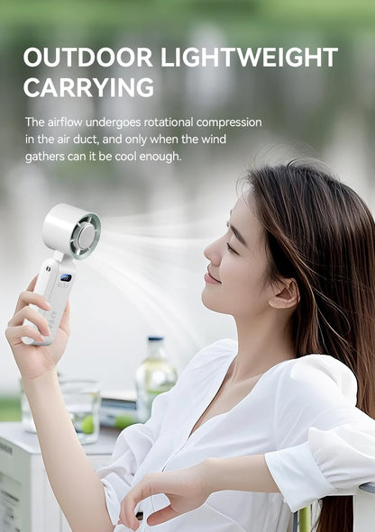 Handheld Fan, Portable Handheld Fan with Ice Function Turbo Powerful Rechargeable Fans  for Outdoor Indoor travel essentials